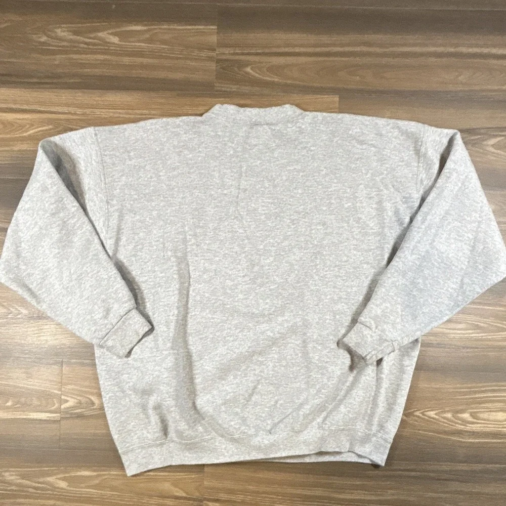 Nike Men's Gray Fleece Logo Pullover Crew Neck Sweatshirt Solid XL